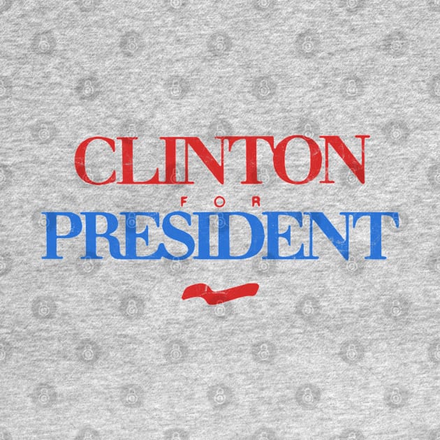 Clinton For President / Vintage Election Pin by CultOfRomance